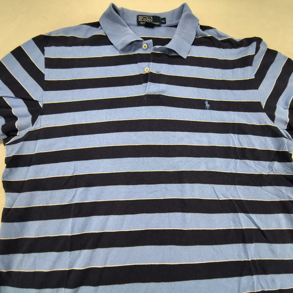Polo by Ralph Lauren Casual Short Sleeve Collared Polo Shirt Mens Size XL Blue